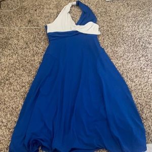 Halter top fitted dress